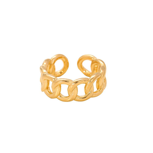 Ring "Made of Circles" Edelstahl 14K vergoldet in zwei Farben