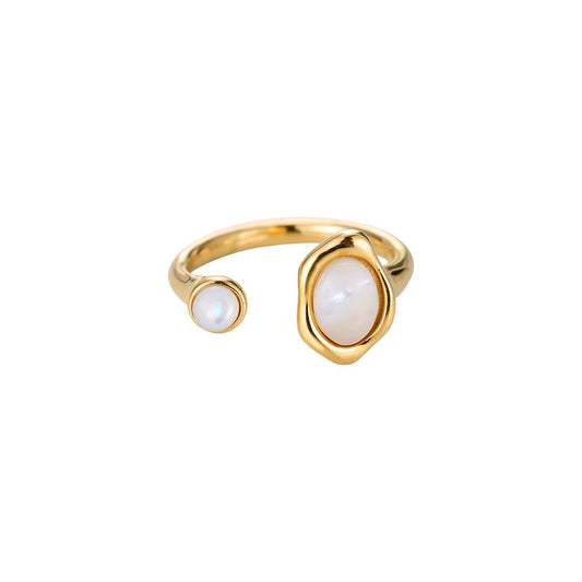 Ring "Permutt Golden" Edelstahl 14K vergoldet in zwei Farben