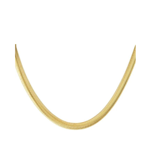 Halsketten "geflochten" Edelstahl 14K vergoldet in zwei Farben