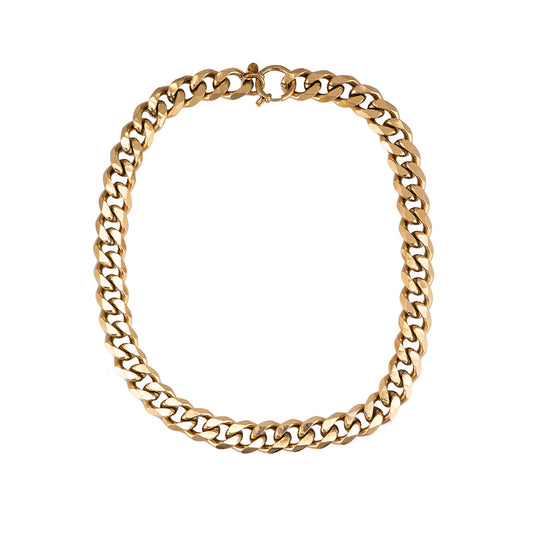 Halskette "Extraordinary Chain" Edelstahl 14K vergoldet