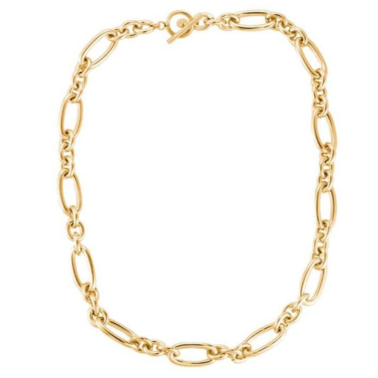 Halskette "Amira" Edelstahl 14K vergoldet 50cm