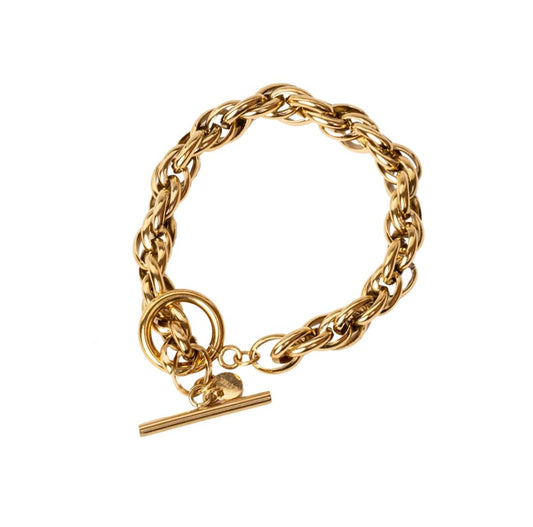 Armband "Chain by Chain" Edelstahl 14K vergoldet