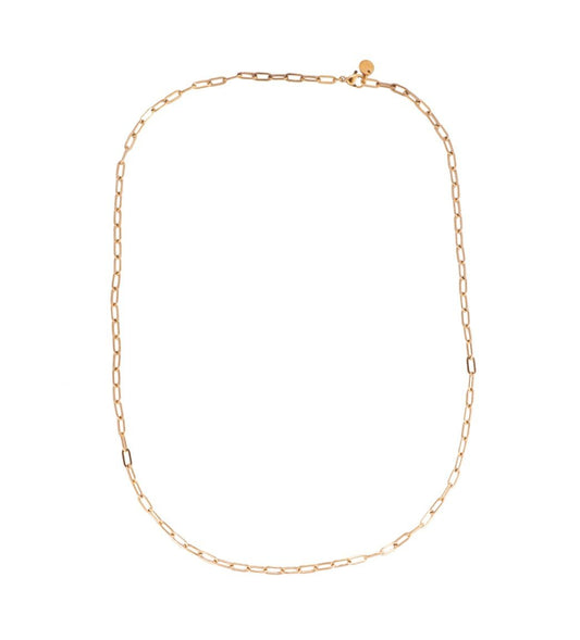 Halskette "Fine Round Chain" Edelstahl 14K vergoldet